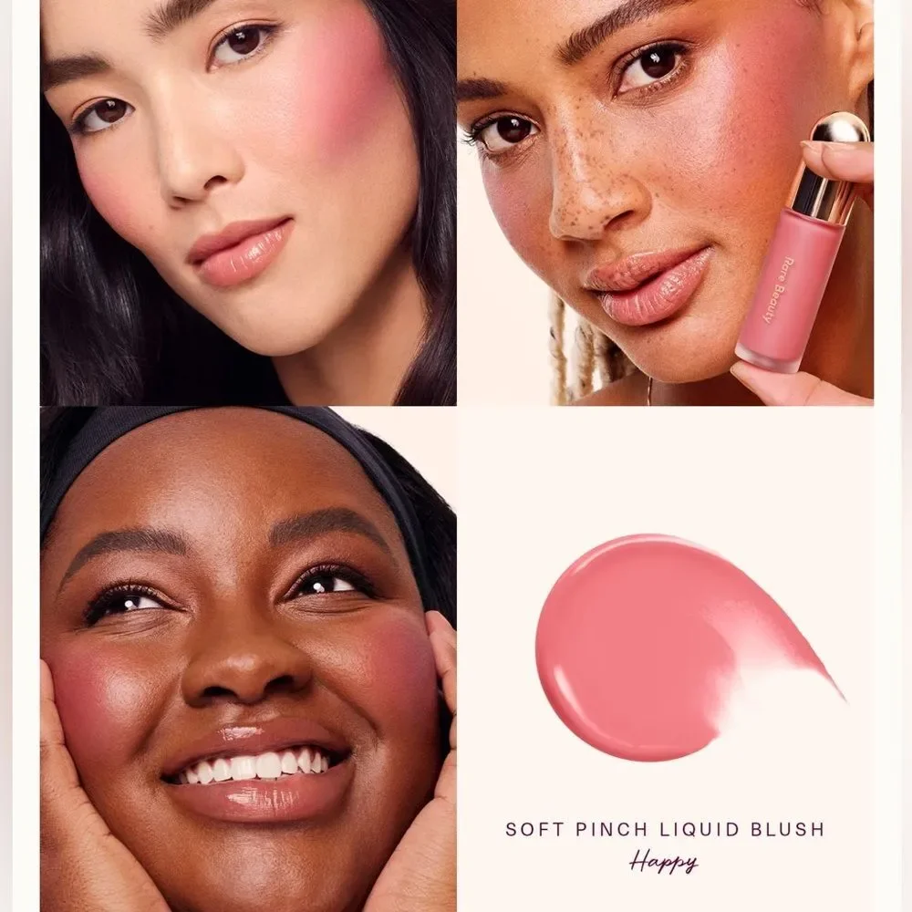 RARE BEAUTY Soft Pinch Liquid Blush – Shade: HAPPY (0.25 fl oz / 7.5ml)